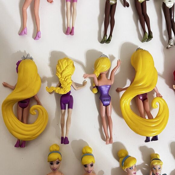 Disney Princess Little Kingdom MagiClip Dolls Lot of 23 Ariel Cinderella Aurora - Picture 12 of 15